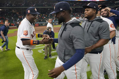 Dusty Baker Jr. Houston Astros Home Gold Collection Jersey by NIKE