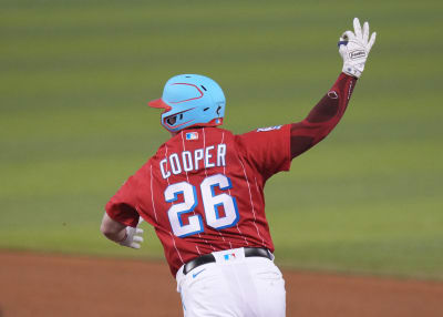 2023 Spring Auction: Garrett Cooper Game-Used City Connect Jersey / Helmet  from 2022 Season - Miami Marlins