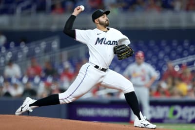 Jesus Luzardo of the Miami Marlins pitches against the New York News  Photo - Getty Images