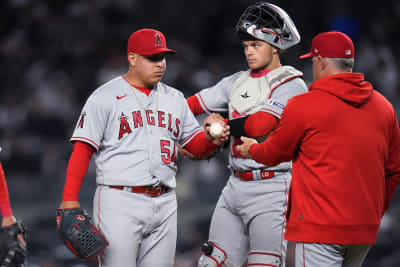 Mike Trout called out on checked swing in ninth inning of Angels loss