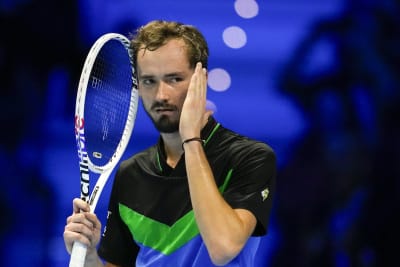 Jannik Sinner reacts to fine victory over Daniil Medvedev to