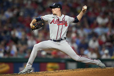 Braves rookie Strider tagged in return, Phils win, lead NLDS