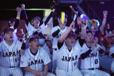 Japan's Shohei Ohtani's Randy Arozarena celebration in the World Baseball  Classic semi-final against Mexico - AS USA