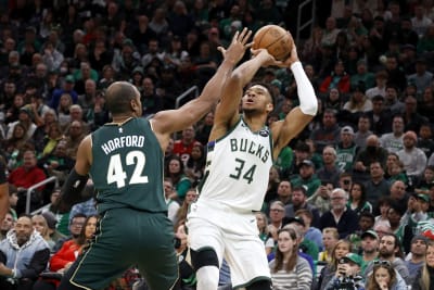 NBA playoffs: Antetokounmpo triple-double helps Bucks crush Celtics in Game  1 