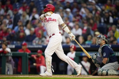 Nick Castellanos of the Philadelphia Phillies bats against the