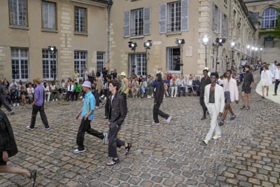 Vuitton transforms Paris with a playful spectacle of color, stars