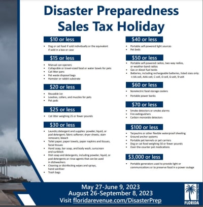 JaxReady - 2023 Disaster Preparedness Sales Tax Holiday