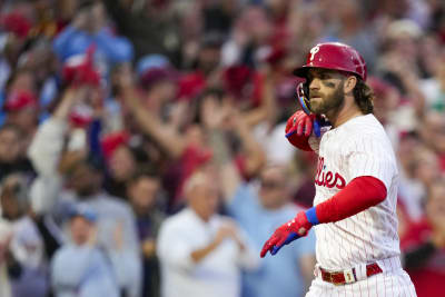 Philadelphia Phillies Bryce Harper Red 2022 World Series Name