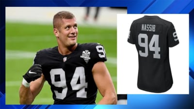 Carl Nassib's jersey flies off the shelves