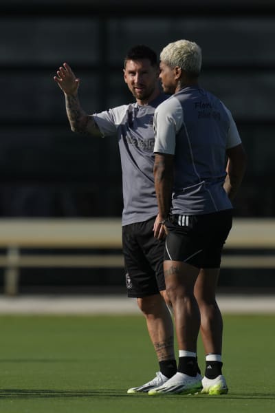 Photo Gallery: Lionel Messi and Sergio Busquets practice with Inter Miami  teammates, Tuesday, July 18, 2023