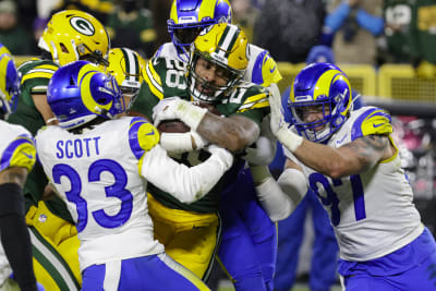 Packers running back AJ Dillon crashed a Lambeau Field stadium tour