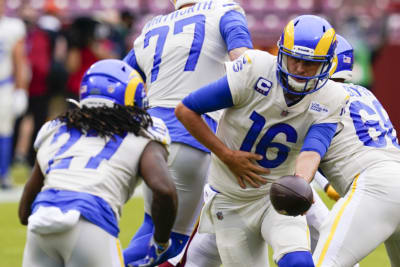 Quite the group at the Riv. Goff, - Los Angeles Rams