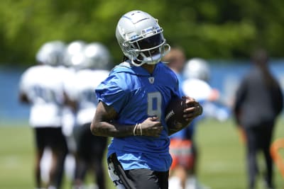 Lions receiver Jameson Williams getting plenty of snaps in camp