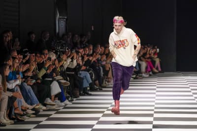 Matty Bovan energizes Milan fashion, Armani offers elegance