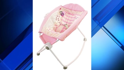Baby girl rock n play on sale