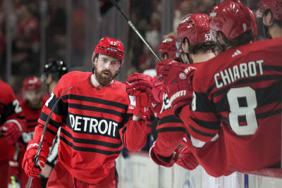 Detroit Red Wings Adidas Authentic Red Jersey - Larkin #71 with Captain 'C'  - Detroit City Sports