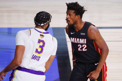 Jimmy Butler of the Miami Heat reacts during the second half against  News Photo - Getty Images