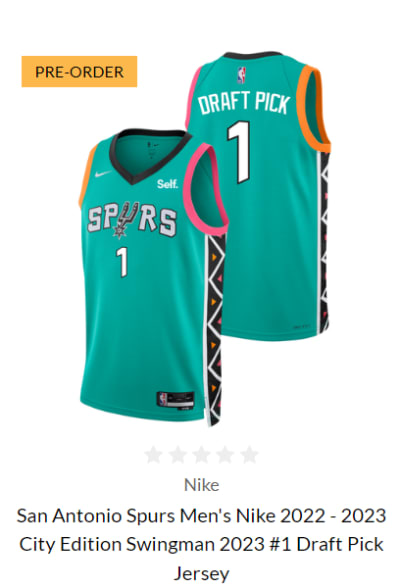 San Antonio Spurs Men's Nike 2022 City Edition Coyote Swingman Jersey