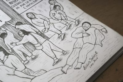 Artista retrata en 100 dibujos horror de la pandemia en Perú Artista retrata en 100 dibujos horror de la pandemia en Perú