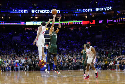 Harden scores 45, hits late 3 as 76ers down Celtics 119-115