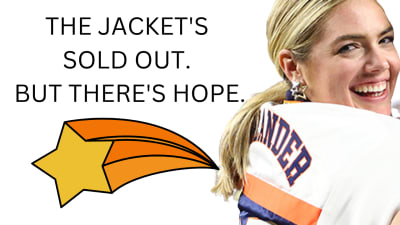 Kate Upton Astros Sweater  Kate Upton Vintage Astros Jacket