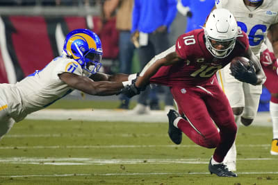 Cornerback (20) Marco Wilson of the Arizona Cardinals warms up