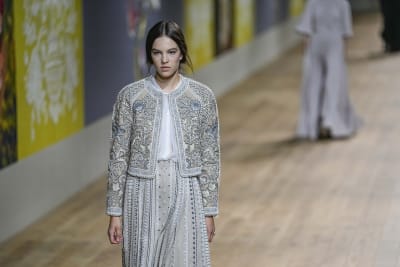 Dior brings ethereal goddesses and silver threads to Paris couture