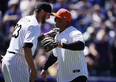 Broncos QB Russell Wilson fires first-pitch strike on Rockies