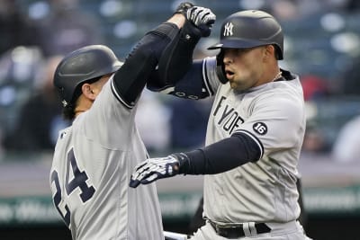 New York Yankees Gary Sanchez hits a three-run home run during the