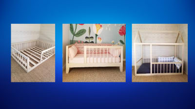 Convertible sales floor bed