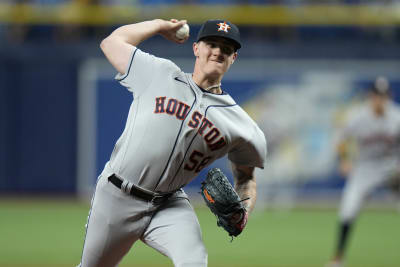 Astros' Phil Maton out for playoffs after punching locker