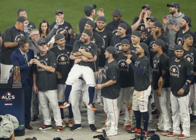 Jose Altuve sent the Houston Astros to the World Series on this day 4 years  ago