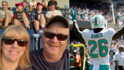 Dolphins' Salvon Ahmed rushes for 122, will give grandma game ball