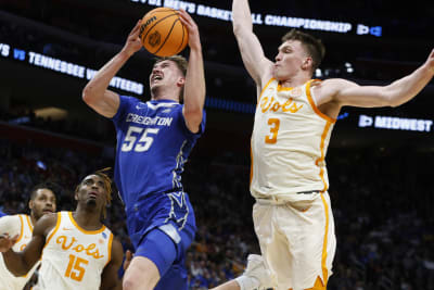 Dalton Knecht scores 24, Tennessee beats Creighton 82-75 to pull within a win of first Final Four