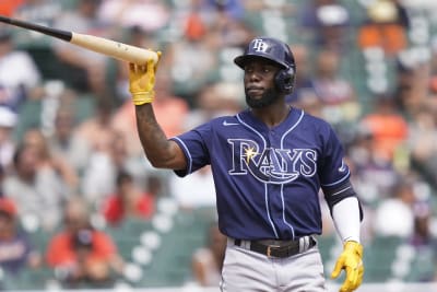 Tampa Bay Rays' Randy Arozarena in a baseball game, Sunday, Aug