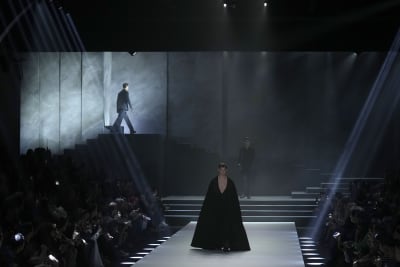 Matty Bovan energizes Milan fashion, Armani offers elegance