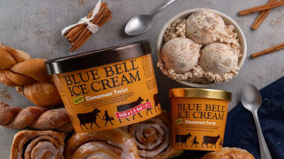 Blue Bell releases new flavor Cinnamon Twist Ice Cream