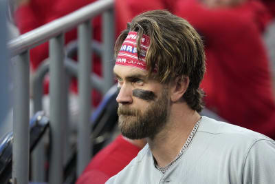 It takes Bryce Harper 30 minutes to do his hair before games