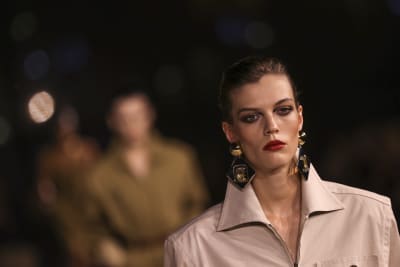 Dior triumphs melding women's past and future, while Saint Laurent puts on  study in power dressing