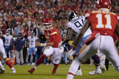 Patrick Mahomes wills Chiefs to overtime win over Titans, throws