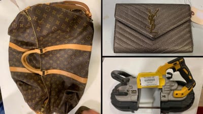 Sold at Auction: Louis Vuitton, Louis Vuitton Logo Story Keepall