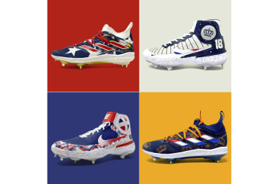 Baseball Cleats Custom Painted For Players Weekend in MLB