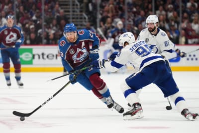 MacKinnon shines in clinching win, helps Avs win Stanley Cup