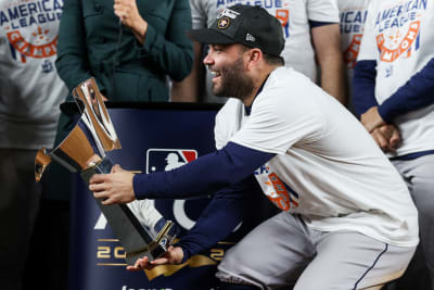 Men Houston Astros #27 Jose Altuve White 2017 World Series