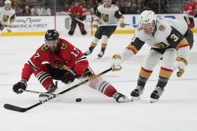 Blackhawks fight back, end Golden Knights' perfect start