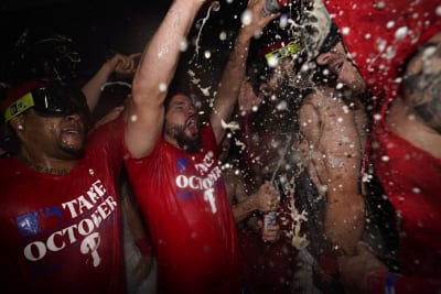 The Phillies are again embracing 'Dancing On My Own' as their postseason  party anthem