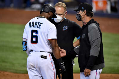 Marlins OF Starling Marte has fractured rib, will be shut down 5-7 days