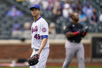 Players wear No. 42 on their jerseys in honor of Jackie Robinson Day during  a baseball game between the Philadelphia Phillies and the New York Mets,  Monday, April 15, 2019, in Philadelphia. (