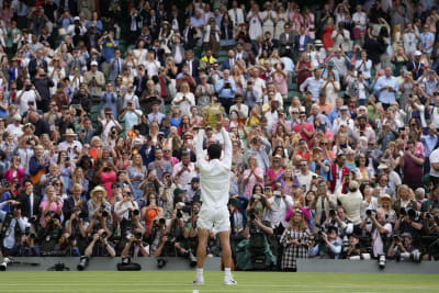 Carlos Alcaraz won't fret about sounding humble at Wimbledon. He wants to  face Novak Djokovic