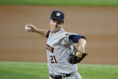 2021 Houston Astros Zack Greinke #21 Game Used Navy Hat Spring